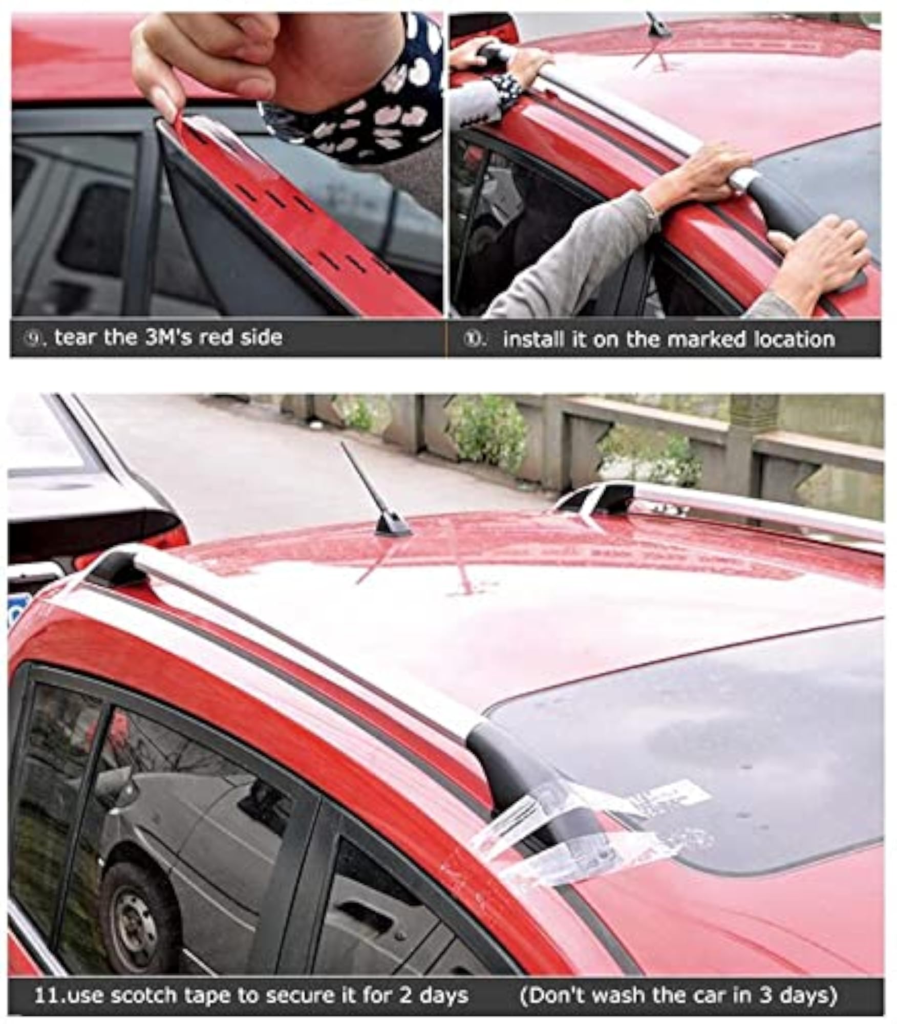 Drill Roof Rails for Maruti Suzuki S-Presso, Pack of 2