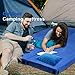 Lxotvae Memory Foam Camping Mattress pad, Comfortable Thick Floor Sleeping Mat for Adults with Waterproof and Non-Slip Bottom, Portable Roll Up Mattress for Sleepover Guest,Cot Mad for Car Camping