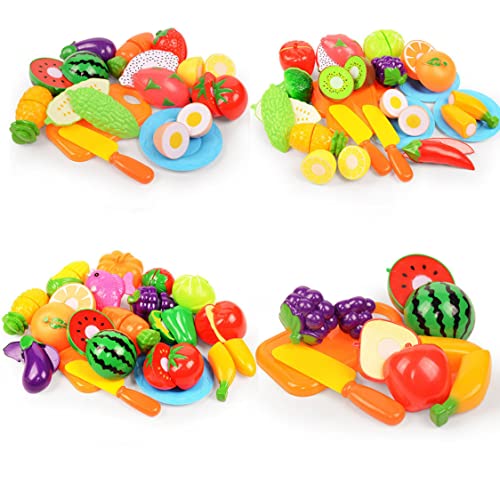 SunaOmni Spielzeugküche, Spielküchenzubehör, Kinderküchenset, Spielküche, Spielzeug, Gemüse, Früchte, Zum Spielen – Bild 7