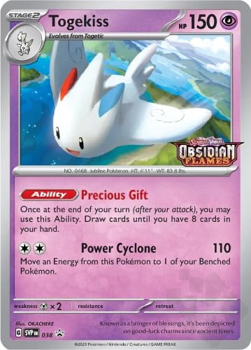Pokemon - Togekiss SVP 038 - Obsidian Flames - Black Star Promo - Holo Foil