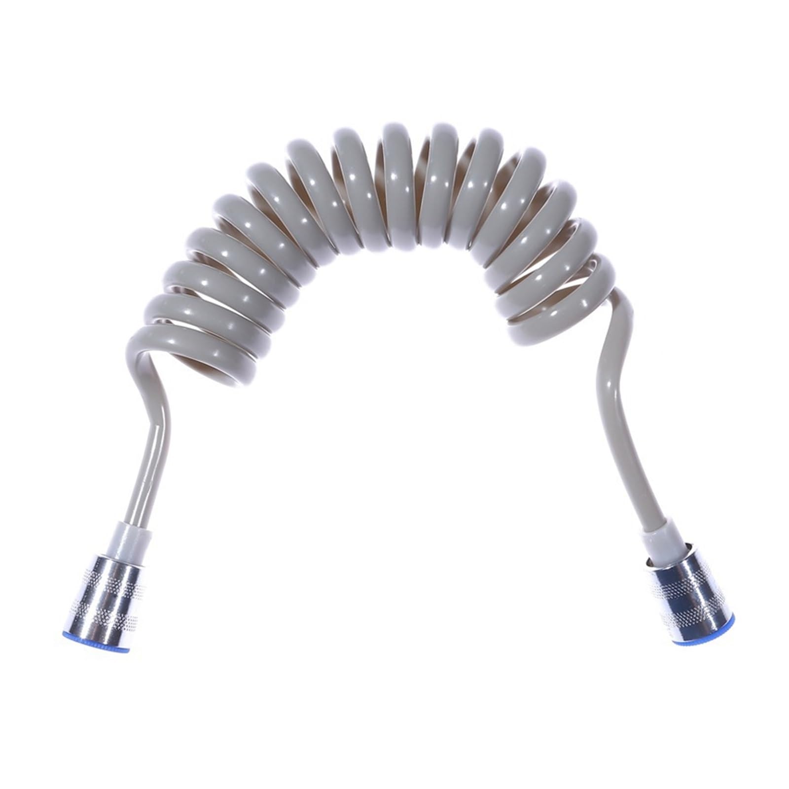 1,5/2 m Bidet-Brauseschlauch, Kupferkappe, flexibel, einziehbar, Feder, Telefonleitung, Wasser-Sanitär-Sprüher(Bianco,200cm)