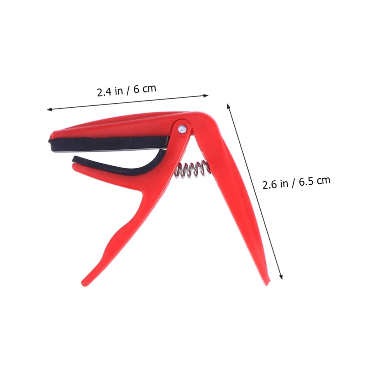 VANZACK Professional Ukulele Capo Zinc Alloy Capo for Guitar Ukulele and More Single Handed Design Durable and Easy to Use for Musicians and Beginners Red