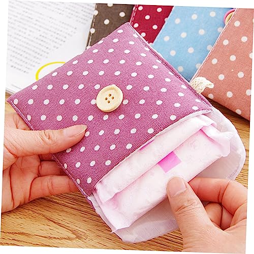 Bolsa de almacenamiento para toallas sanitarias de lino x10 piezas miniatura 7