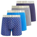 True Religion Mens Boxer Briefs Cotton Stretch Underwear for Men Pack of 4 Camo