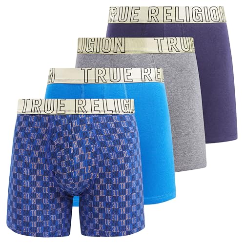 True Religion Mens Boxer Briefs Cotton Stretch Underwear for Men Pack of 4 Camo