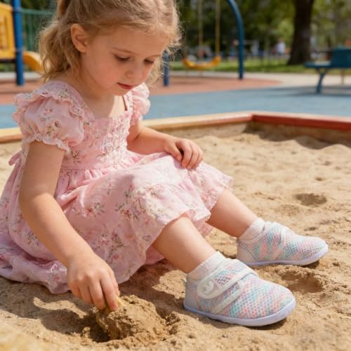 FEETCITY Infant Sneakers Baby Girls Walking Shoes Barefoot Baby Shoes Infant Crib Shoe Lightweight Breathable by FEETCITY - Image 2