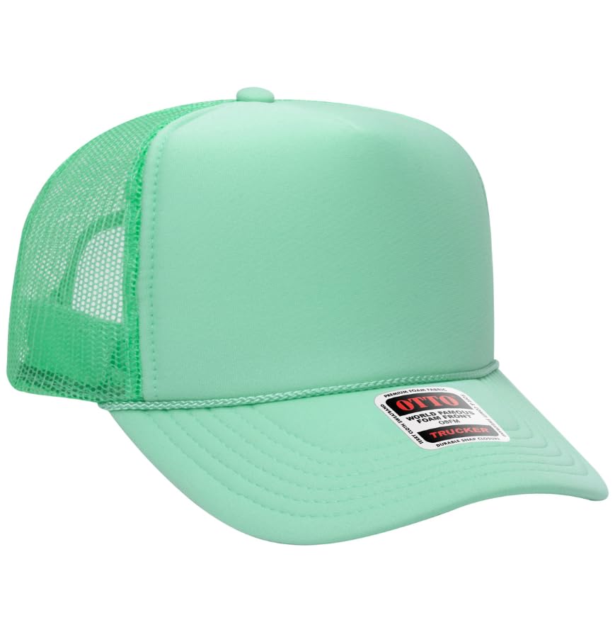 Image of Otto Cap 5-Panel High Crown Mesh Back Trucker Hat
