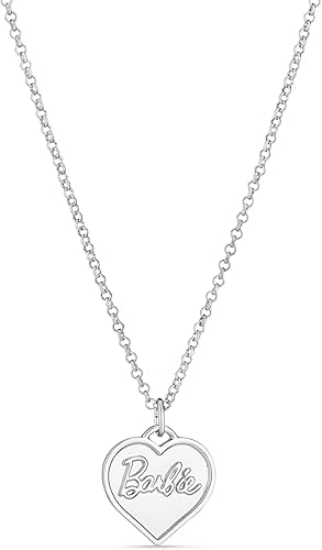Miniatura 3 de Barbie Collar de corazón grueso - Plata, Zinc, No es una piedra preciosa