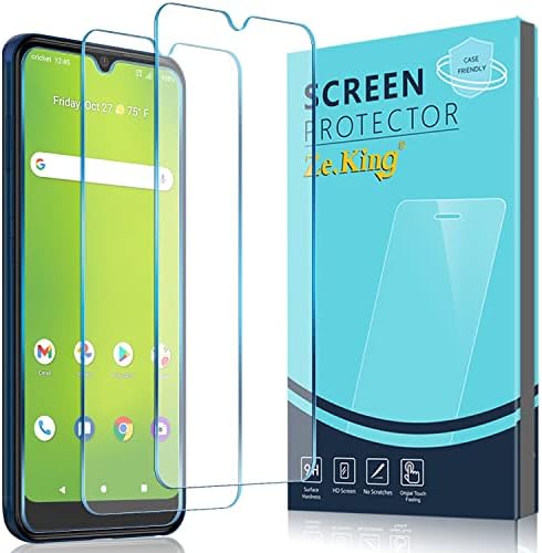 Zeking [3 Pack] Designed for Cricket icon 3/Cricket Wireless Splendor/At&t Motivate 2 Tempered Glass Screen Protector, 9H Hardness [HD Clarity] Case Friendly Anti-scratch, Bubble Free