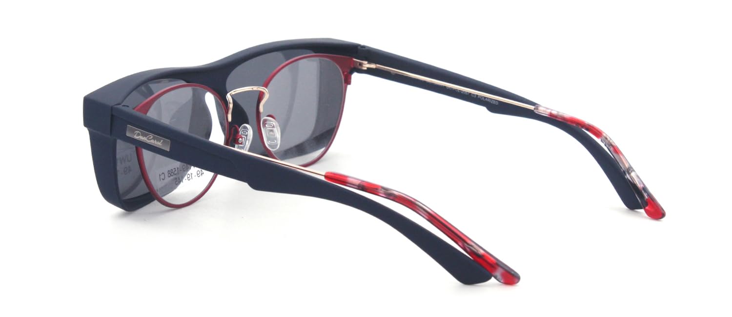DanCarol DC-POL-2067- HI-C3 niebieskie okulary ochronne, idealne dla osób noszących okulary z polaryzacyjnymi szkłami