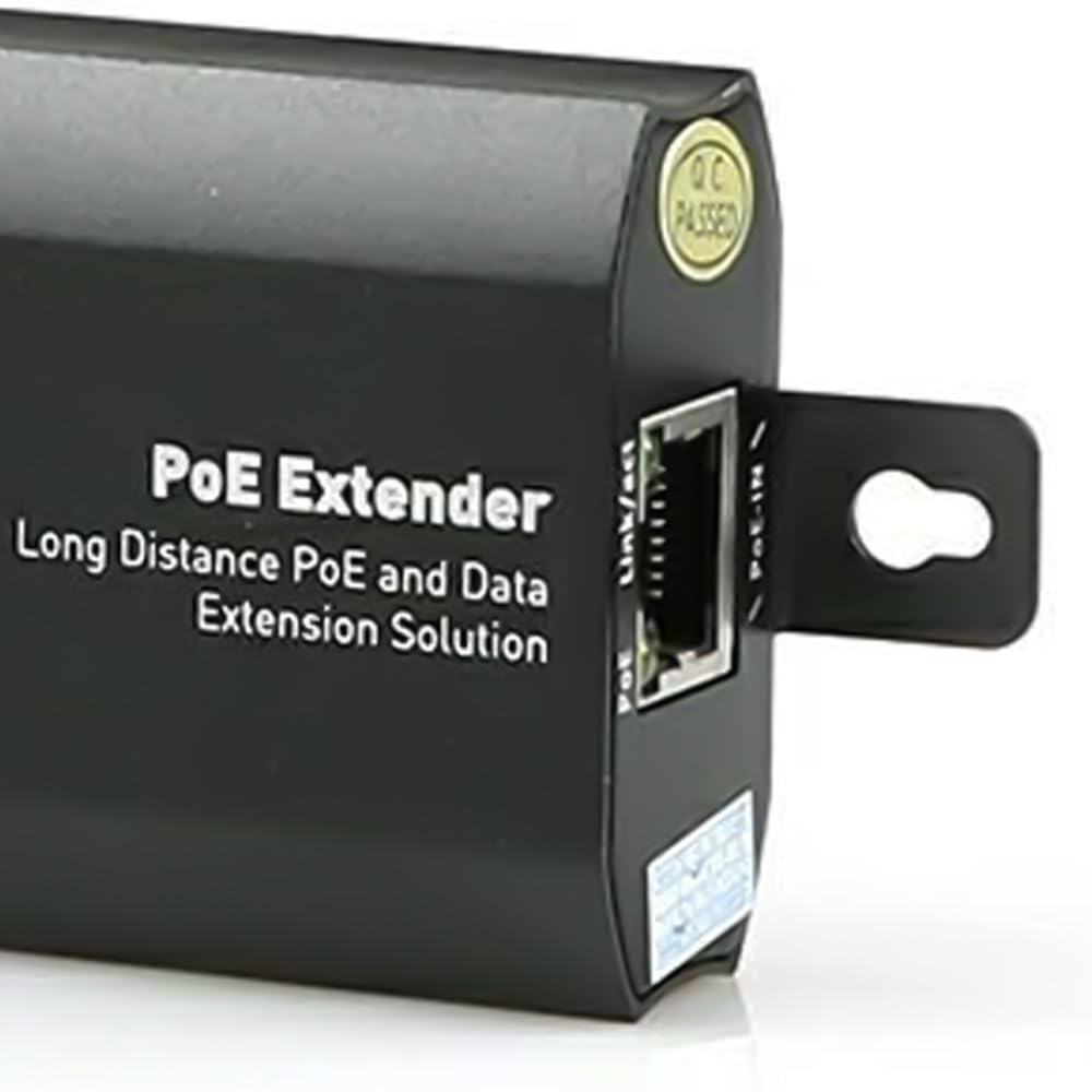 Extender Poe RJ45 10/100 Mbps, Fino a 100m, Plug & Play, Senza Alimentatore, Compatibile IEEE 802.3af/at, per Telecamere IP e Access Point (NW-PE100M)