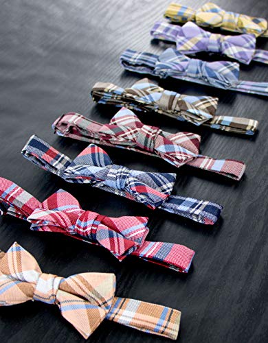 Spring Notion Boy's Tartan Plaid Woven Bow Tie4