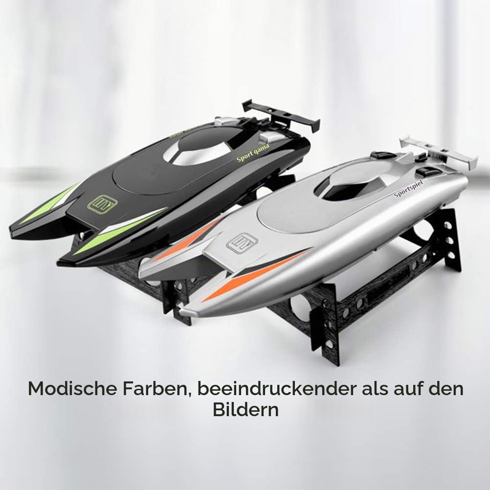 RC-Boote für Erwachsene 30 km/h Hochgeschwindigkeits-Rennboot 2 Kanäle 2,4 G-Funkfernbedienungsboote für Pool-Rennboote