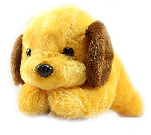 Image of Tickles Adroable Lying Dog Soft Stuffed Plush Animal Toy for Kids Baby Boys & Girls Birthday Gifts (Size: 35 cm Color: Brown)