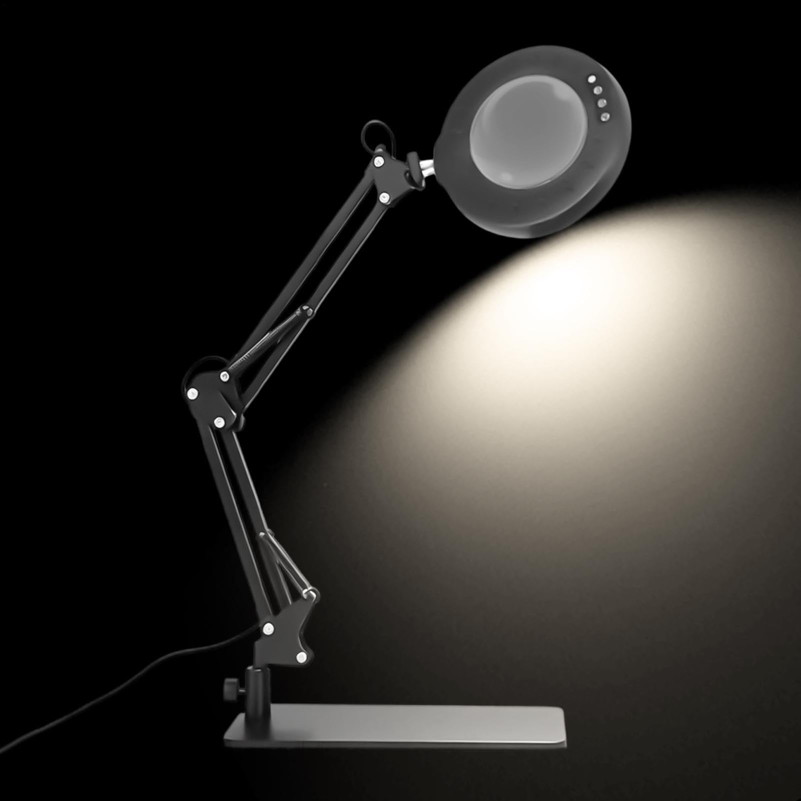 Lente d'ingrandimento da scrivania con 10 livelli di luminosità