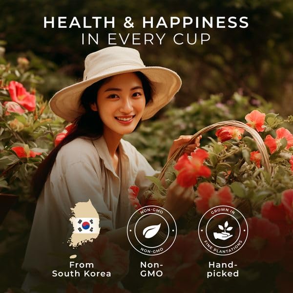 Miniatura 4 de Gya Tea Co Té negro de rosa de hibisco, hojas sueltas, té de hibisco, té de rosa con cafeína, té negro de hibisco 100% natural sin ingredientes