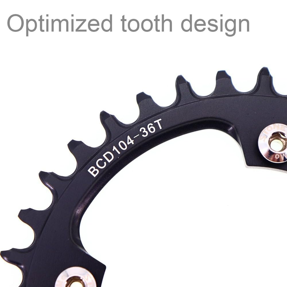 Platos para Bicicletas Plato Redondo 104BCD 30 34 40 46 48T de Bicicleta 12s 12 velocidades 104 Bcd Unisex