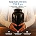 Modern Memorials Cremation Urn for Ashes - Large Urn for Man & Women - 200 Cubic Inches - Includes Velvet Storage Bag - Black