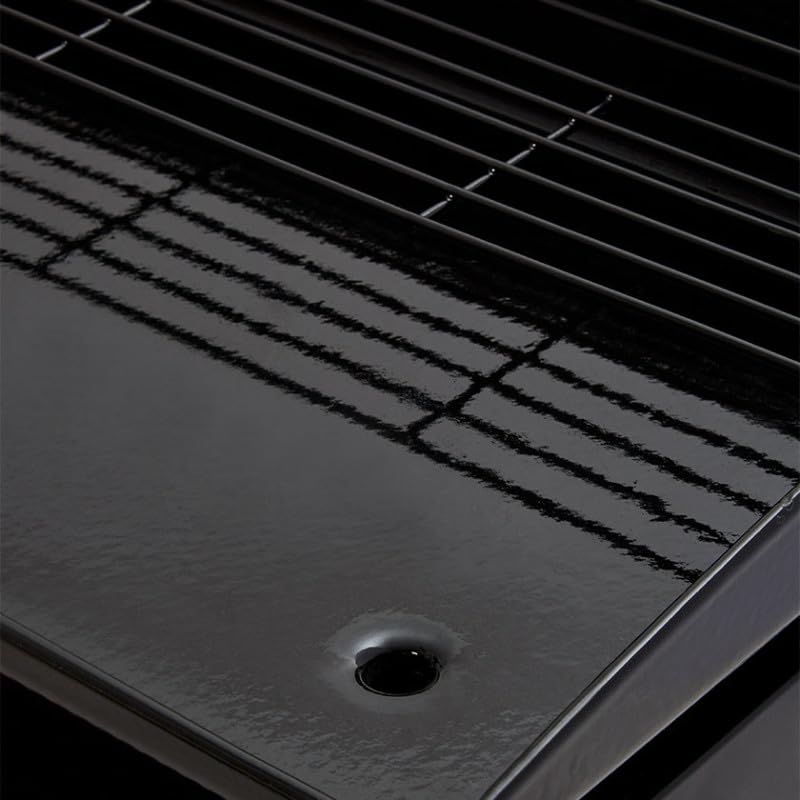 BRASERO - Plancha Silvia II G 3 Feux Brasero - Plaque Fonte émaillée 67 x 34 cm, Fabriquée en France - 3 brûleurs - Grille de réchauffement + Housse offerte - Jusqu'à 10 convives