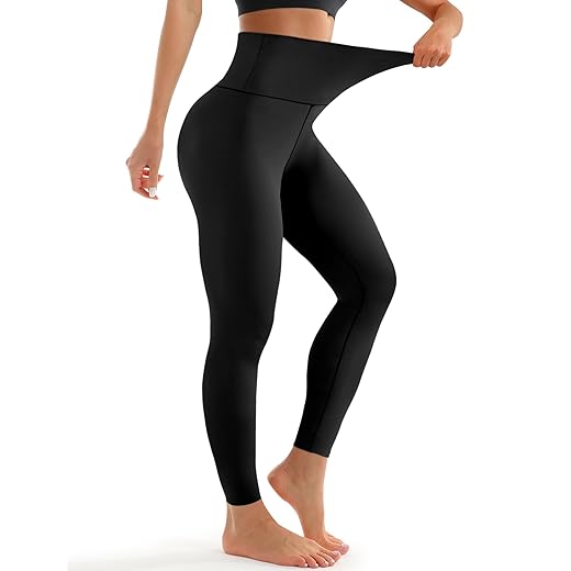 Leggings for Women - High Waisted Full Length Buttery Soft Yoga Pants for Workout Athletic Daily