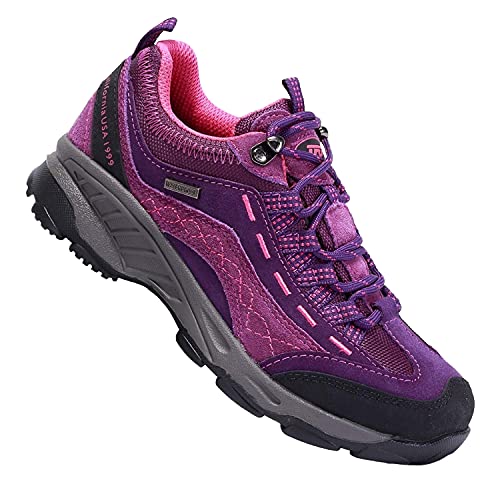 TFO Women's Hiking Shoes Anti-Slip Breathable Sneaker for Outdoor Walking Trekking Purple