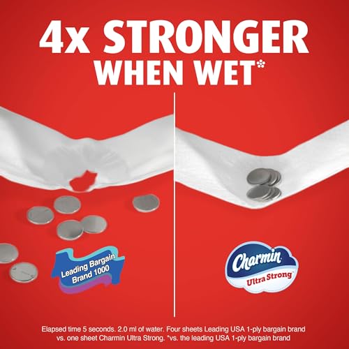 Charmin Ultra Strong Toilet Paper, 6 Mega = 24 Regular Rolls, 2-Ply, White - image 5