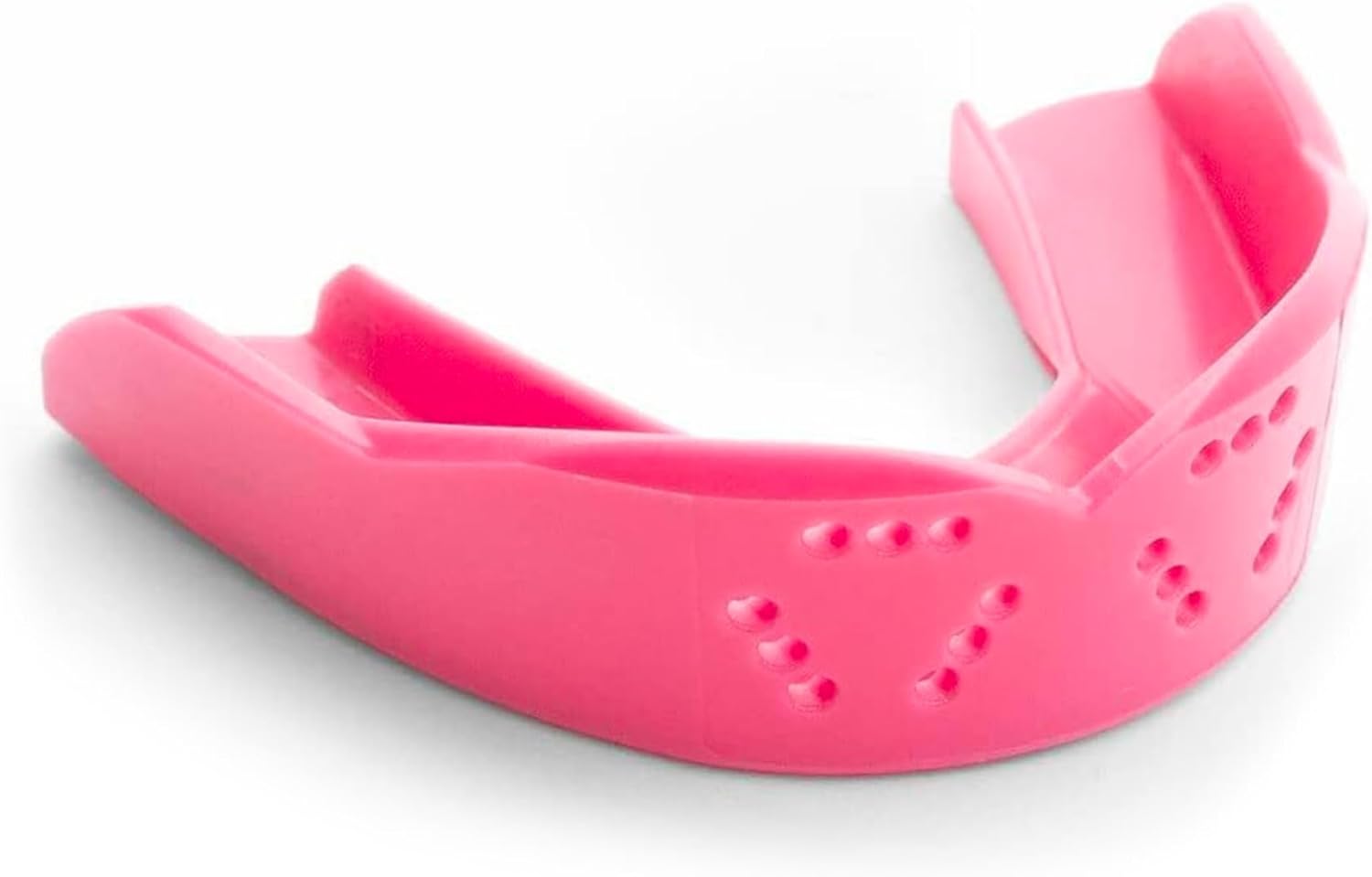 SISU 3D Youth Mouthguard, Hot Pink - 2.0mm Thin - for Athletes Under 5’ Tall - Pre-Formed for Custom-Molded Fit - Remoldable Up to 20 Times - Non Toxic Youth (under 5' tall) Hot Pink
