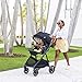 Joie Ginger and Mint Latch Travel System – 4-in-1 Travel System with Base-Free Infant Car Seat & Stroller, Built-in Latch for Easy Install and an Included All-Terrain Stroller (Shale Dark)
