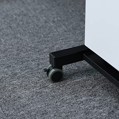 Emall Life Adjustable Standing Computer Desk, Standing Adjustable Laptop Cart With Wheels For Home Office (23.6 * 31.5, Black Willow) #TOP4