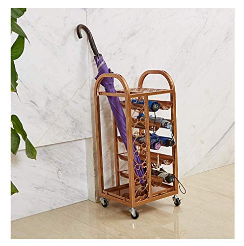 Support de Stockage de Grande Capacité pour Parapluies Longs et Pliants en Fer Forge