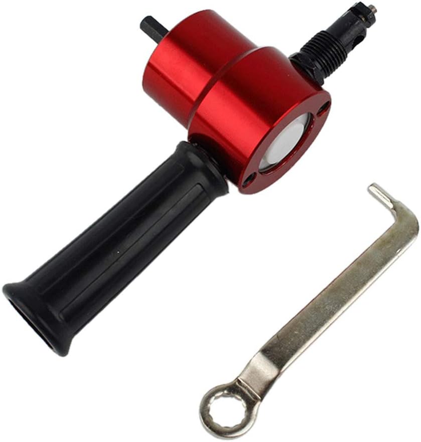 Double Headed Sheet Metal Nibbler Cutter, Nibbler Metal Cutter with Handle and Wrench, 3 Colors Double Head Sheet Metal Nibbler for Workshop, Home DIY and Car Repair