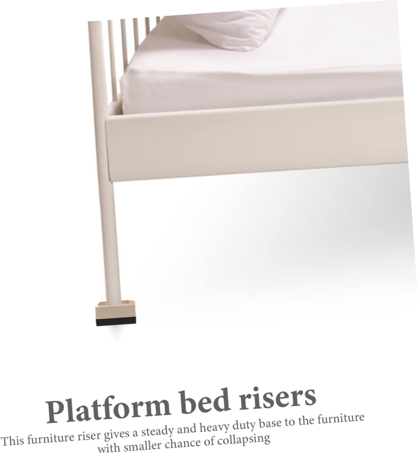 Vaguelly 4Pcs Bed Risers Heavy Duty Table Leg Lifter Blocks for Enhanced Height for Bed Frames Desks Elevate Your Furniture and Maximize Storage