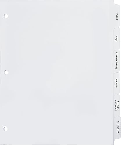 Miniatura 2 de Divisores de planificación patrimonial, color blanco