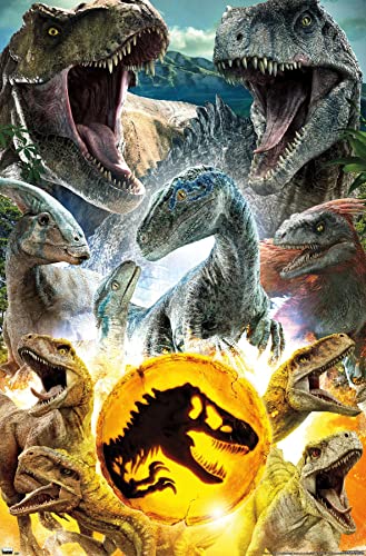 Trends International Jurassic World: Dominion - Group Wall Poster, 22.375' x 34', Unframed Version