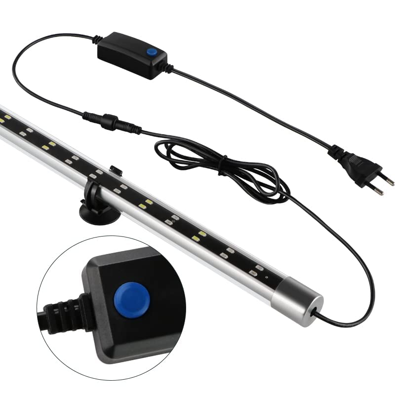 Image of VAYINATO Glass Rs Electricals Double Row High Brightness Wrgb T8 Led Light For Aquarium Fish Tank (Corded Electric, C60 | 52 Cm Led Length | Suits For 2-3 Ft Tank) By Petzlifeworld, Silver