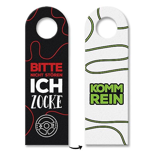 Trendaffe - Ciondolo per porta con volante, motivo zocker Gamer