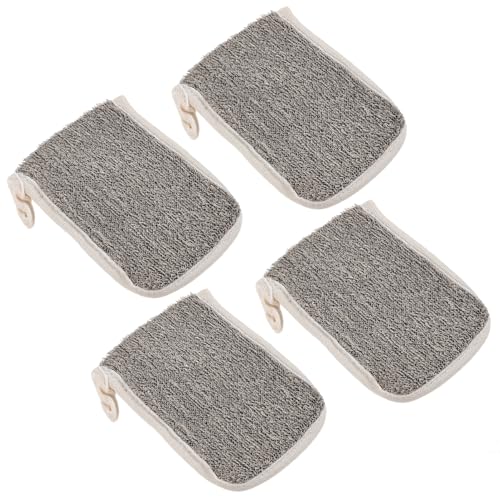 SMASOLO 4pcs Exfoliating Soap Net Holder Bath Scrubbing Bag for Bubbles Soap Pouch for Men Women for Shower Skin Care