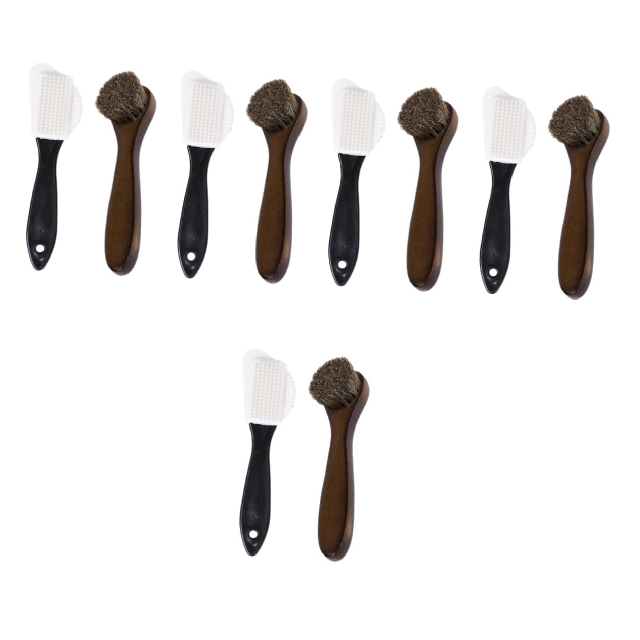 BESPORTBLE 5 Set Kit Spazzola Per Stivali Spazzola Per Scarpe Con Setole Spazzola Per Lucidatura Scarpe Spazzola Per Pulizia Scarpe In Pelle Scamosciata Spazzola Per Pulizia Scarpe 2 pezzi * 5