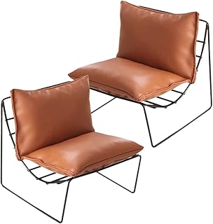 WHAMVOX 2 Pçs Sofá De Ferro Cadeira Mini Acessórios Miniaturas De Móveis Hamster Cama Cadeira Casa De Bonecas Chaise Longue Mini Móveis De Casa Mini Móveis Modelo Casa De Boneca