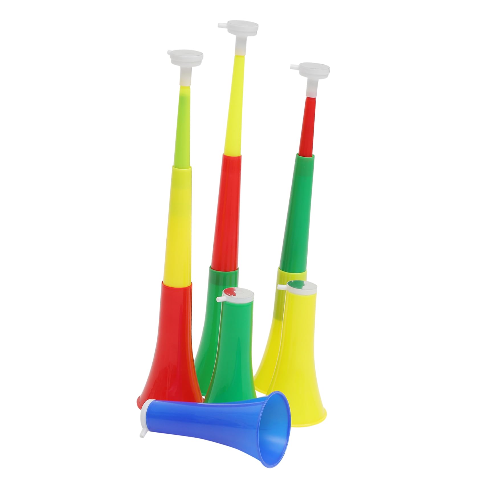 BESPORTBLE 6pcs Telescopic Soccer Horn Loud Amplification for Sports Events Parties Celebrations Safe for Noisemakers for Fun Activities Random Color