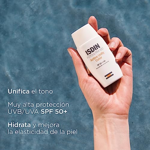FotoUltra-100-ISDIN-Active-Unify-Color-SPF-50-Protector-solar-facial-Aclara-y-unifica-el-tono-de-piel-50-ml