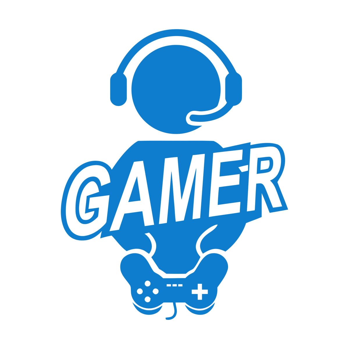 GameBox Gamer wall Sticker Vinyl Wall Art Decals Video Game wall Decals Game Studio Mural Stickers for Teens Room Bedroom Extra Large - 59x75cm