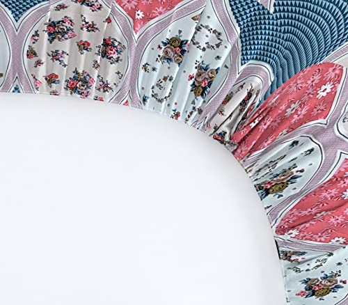 Image of Fitzy 280 TC Fitted bedsheet Single Size, Elastic bedsheet,36x78 inches + 10 inches Drop, with 1 Pillow Cover (Antiquedesign, 36 inch x 78 inch)