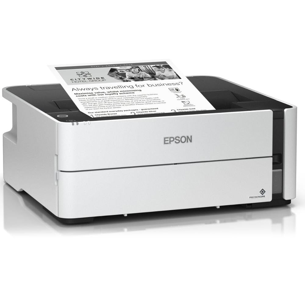 EPSON Tinta ECOTANK Mono M1180, A4, 1200X2400DPI, 39PPM, USB, ETHERNET, WI-FI, Duplex, 3 Aã‘Os DE GARANTÍA Despuã‰S DE REG.