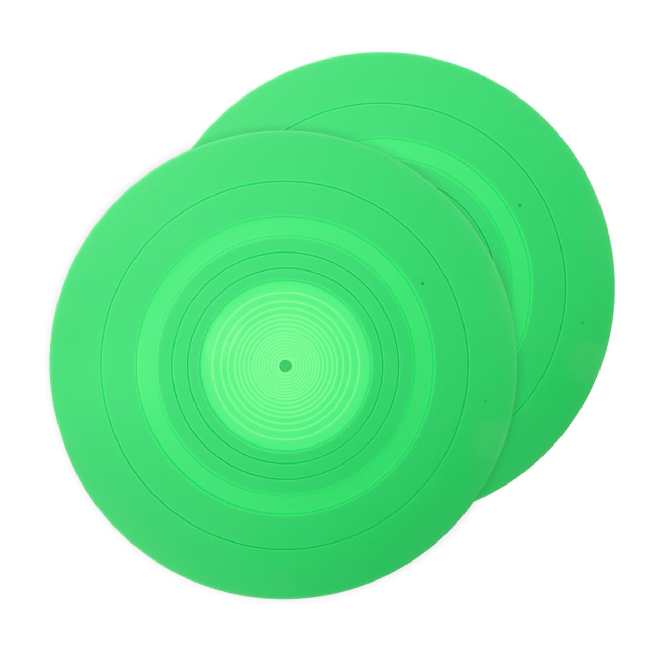 Alfombrilla de Silicona para Discos de Vinilo 2 Piezas Verde