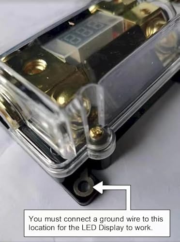Kct Car Audio Digital Led Display Fuse Holder Anl Include 2 Fuses Distribution Block 1 Way In 2 Way Out #TOP2
