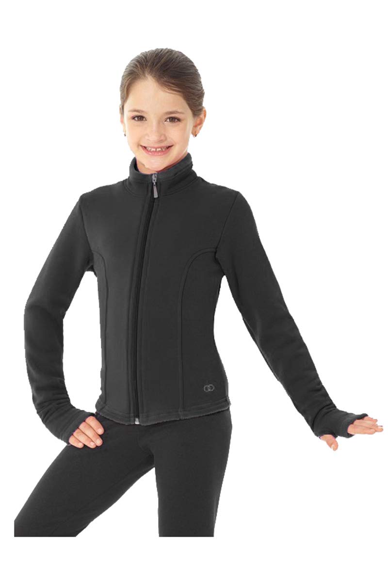 Mondor 24482 Black Polartec Jacket w/Rhinestones Design At Back (Black, XL (Adult))
