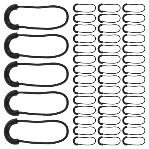 KONTONTY 100 Unidades Tiradores Cremallera Cordón U Forma Reemplazo Extraíble para Mochilas Chaquetas Equipaje Recambio Aplicable Resistentes Uso Diario