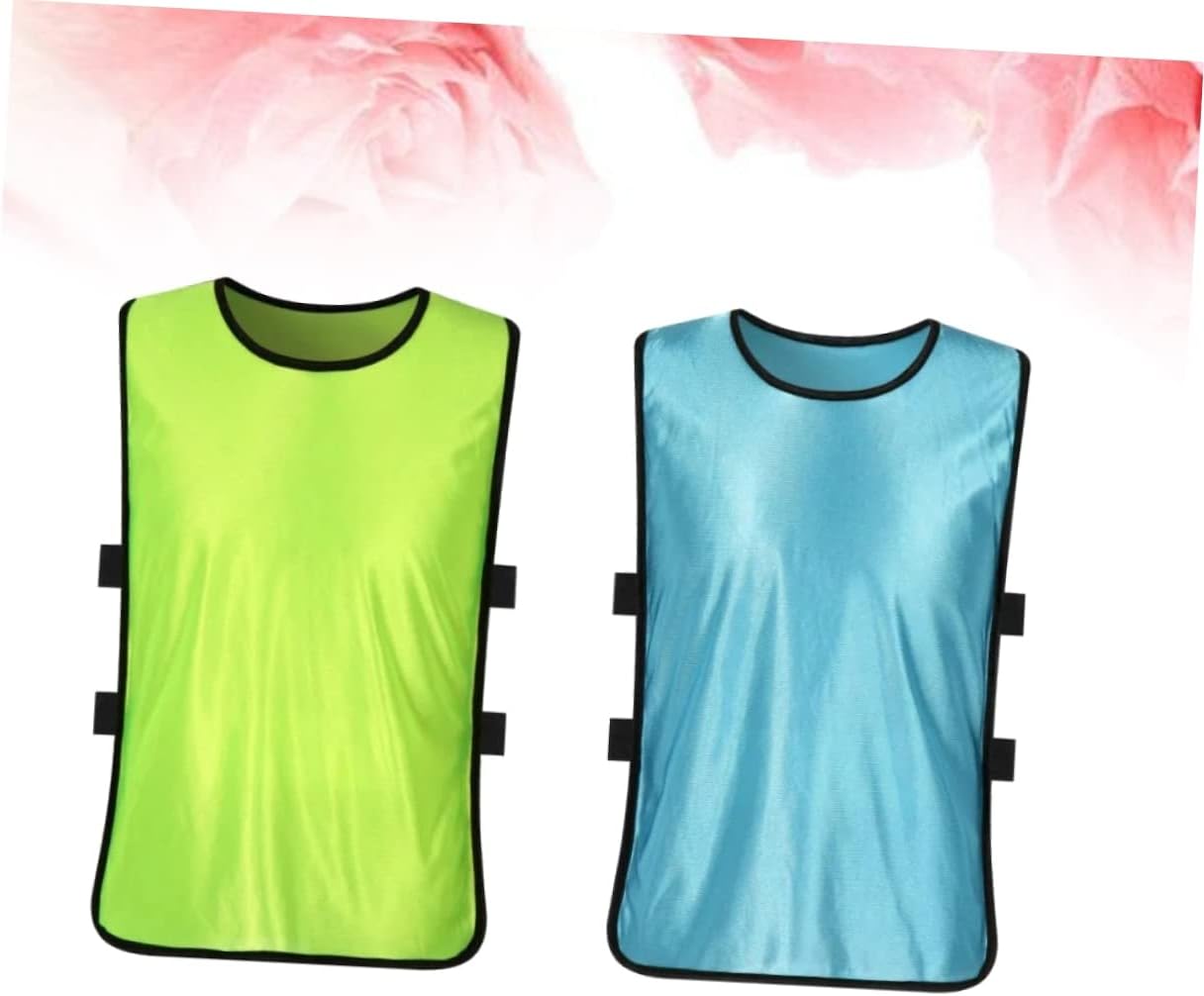 VICASKY 12pcs Boy Girl's Vest Boys and Girls Summer Vest for Football Basketball Fluorescent Light