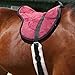 Harrison Howard Equestrian Saddle Pad Horse Riding Pad Bareback Pad with Girth Burgundy